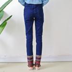 Mid Rise Women's Straight Leg Jeans Skinny Fit