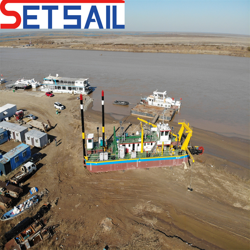 Diesel Enging Hydraulic Bucket Wheel Dredger for River Hard Silt