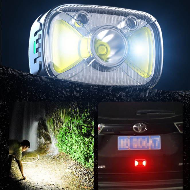 8000lm 3000K-6000K LED Headlamp For Far Light Near Light Battery Powered