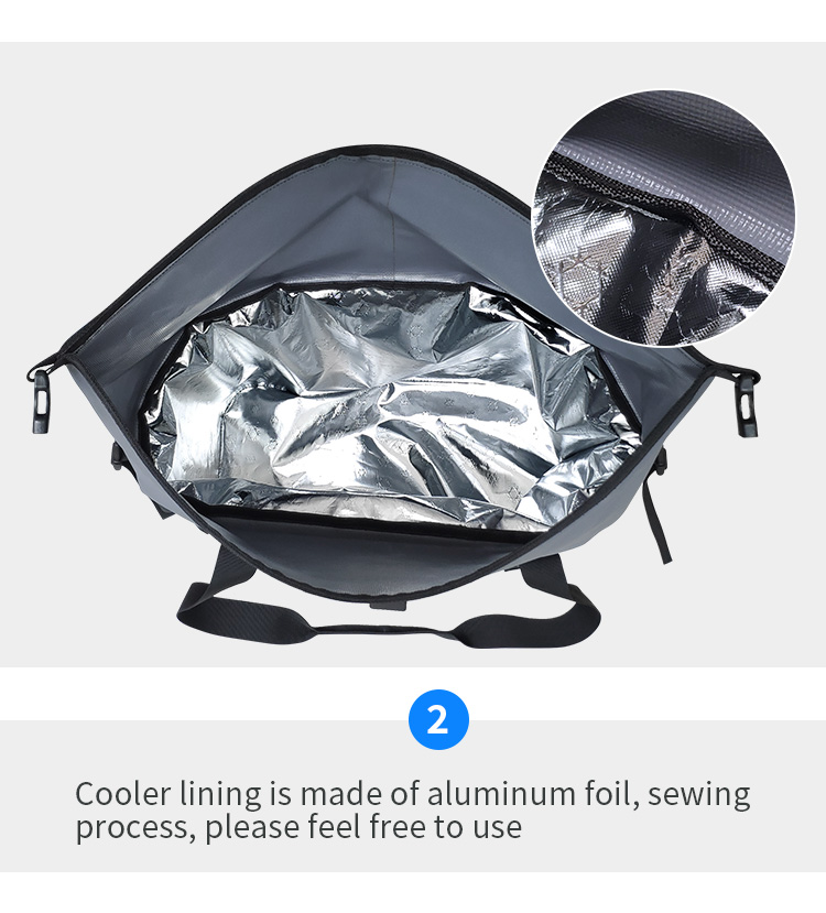 14L Portable Soft Cooler Bag Reusable Insulated With EPE Insulation