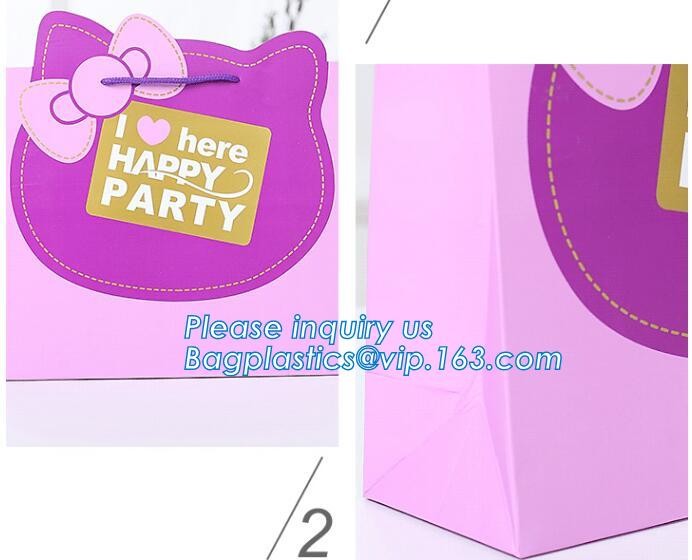 Cheap Customized Pink Printed Paper Shopping Bag For Clothing and Gift,Recycled Luxury Paper Bags & Retail Carrier Bags