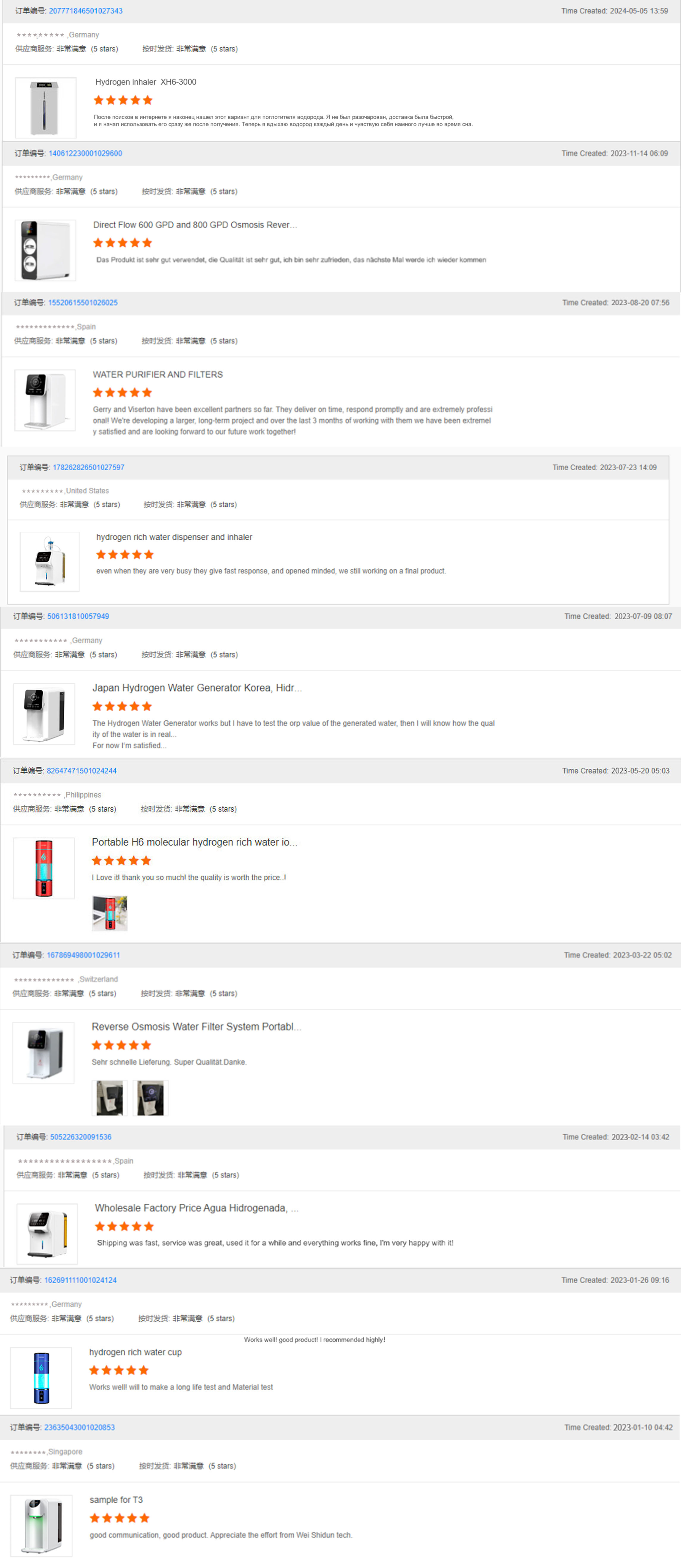 Household travel office Portable Hydrogen Inhaler Smart Hydrogen Water Bottle 350ml