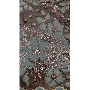 Black Midnight Sequin Lace With Micro Sequins Unique Depth And Sparkle For