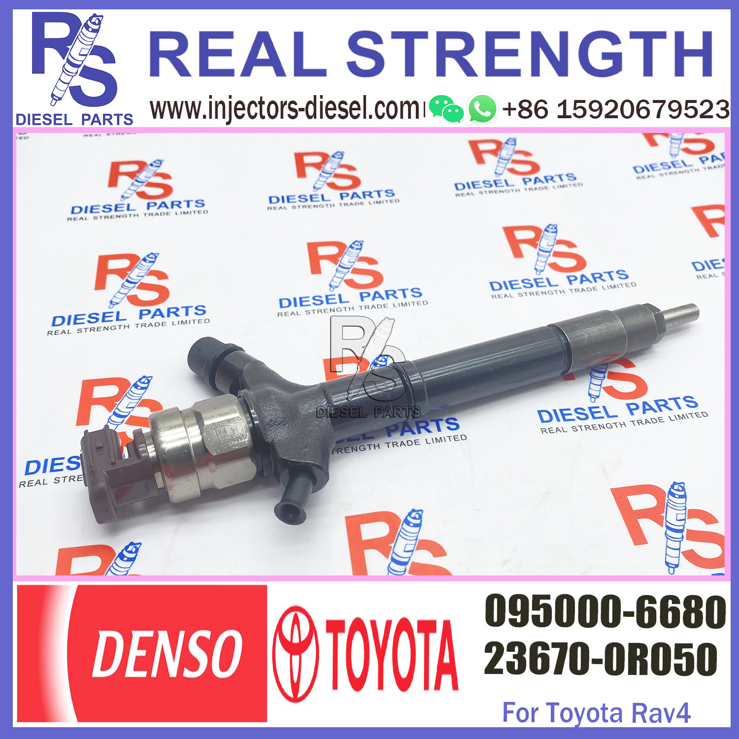 injector nozzle 23670-0R130 23670-09230 injector for Toyota 1AD-FTV 2AD-FTV common rail injector 095000-7320 095000-6680
