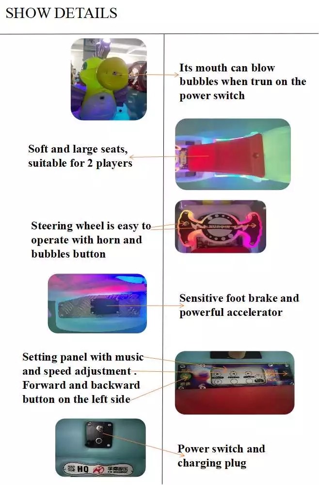 Funny Kids Arcade Machine Battery Operated Blow Bubbles Walk Or Ride On Toy Horse