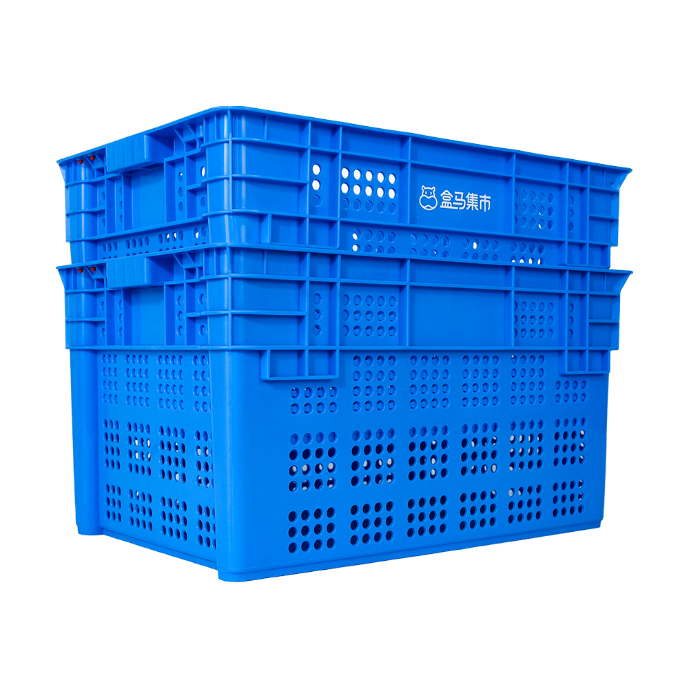 Moving Fruit Agricultural Vented Mesh Plastic Crate with PP Material and Ventilation