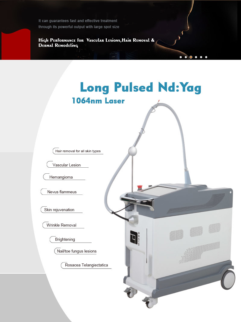 Long Pulsed Nd Yag 1064 Laser Hair Removal 1064nm For All Skin Types