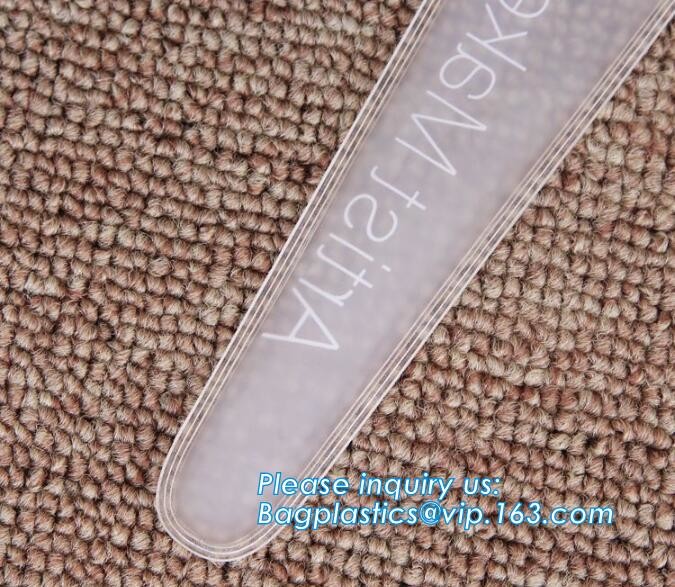 Plastic Bag OEM Custom PVC Loop Handle Image Printed Plastic Shopping Bag,Promotional Clear Waterproof Plastic Cosmetic