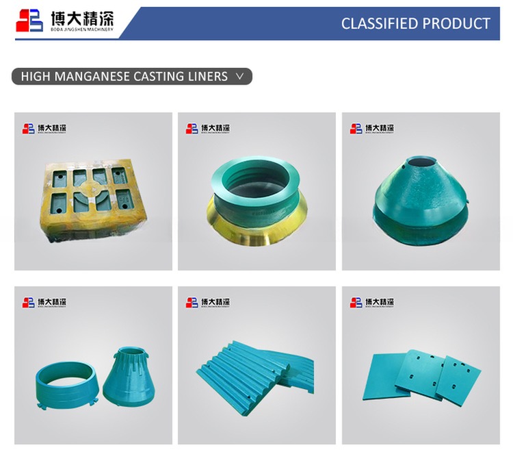 High Manganese Steel Mining Symons Cone Crusher Spare Parts HP300 HP400 HP500 Bowl Liner Mantle and Concave