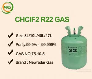 China Non Toxic Non Combustible Gas R22 Refrigerant Colorless No Turbid on sale