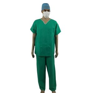  Short Sleeves Surgical Nurse Scrub Suits Patient Doctor Medical Uniform Manufactures