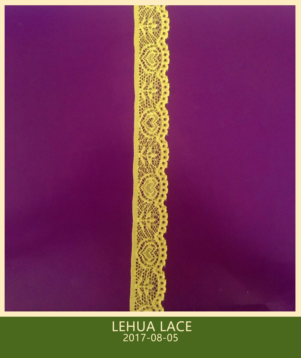 Hot Selling and nice quality Nylon Spandex Stretchy Brazil Lace from China
