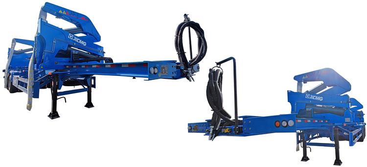 40ft Steel Container Semi-Trailer Side Loader With Wabco Brake System