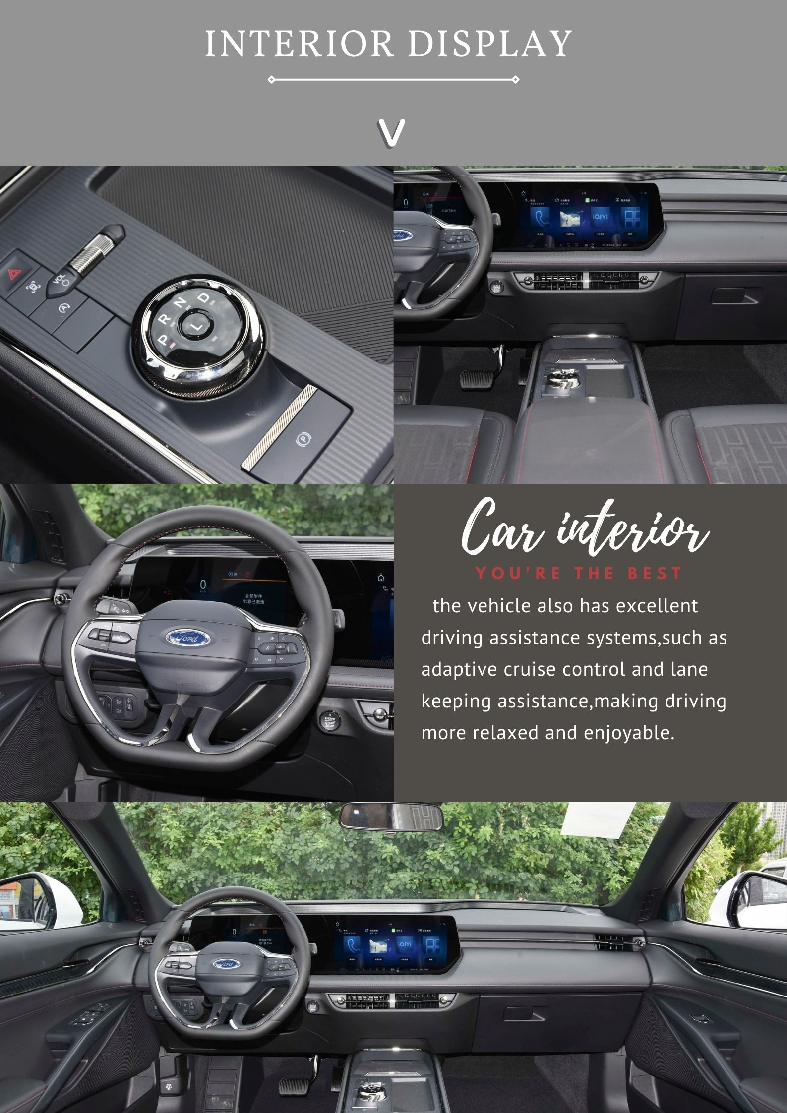 Energy EV 2024 Changan Ford Mondeo 4WD Gas Cars Sedan Electric Parking Brake Used Car