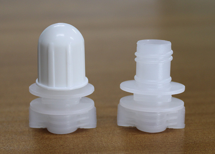 Polyethylene Pour Spout Caps 14mm Outer Dia For Reusable Food Liquid Pouch Bag