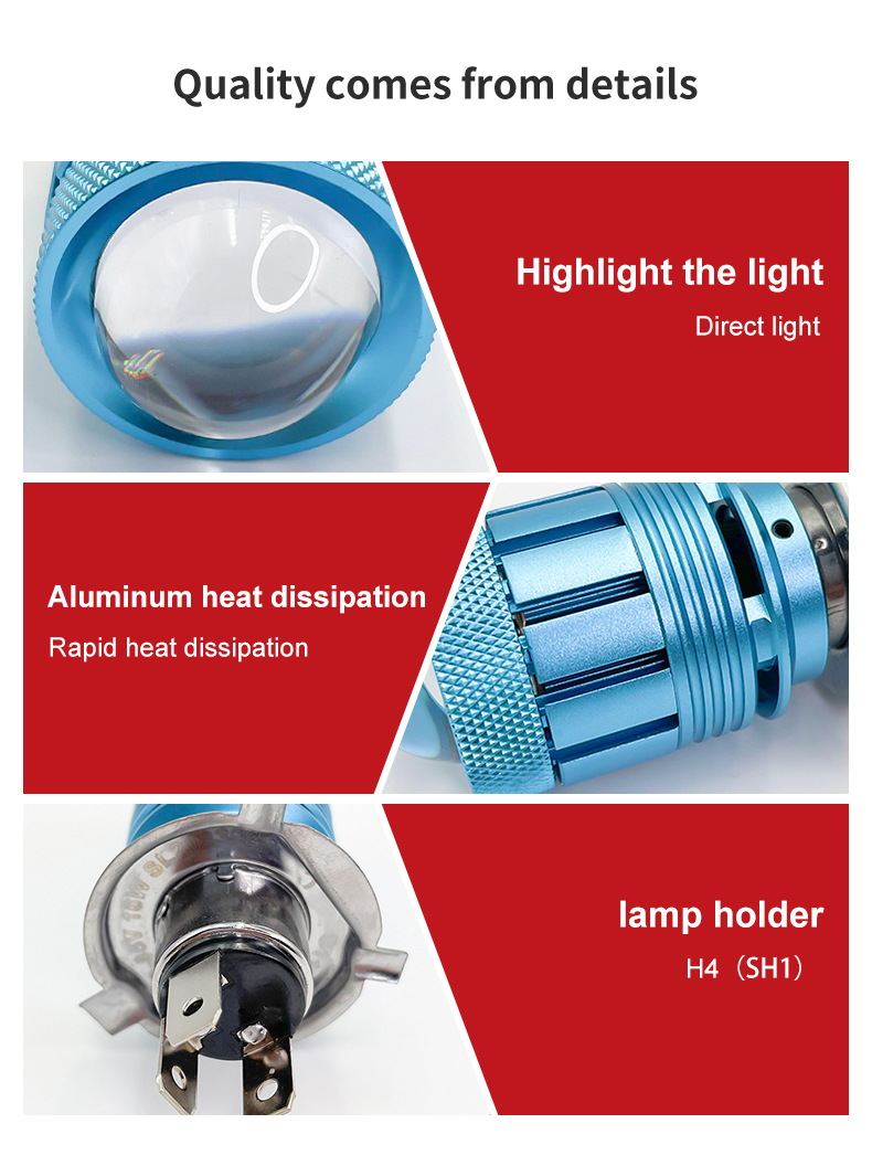 1600LM Motorcycle Auxiliary Driving Lights 5700K-6500K Auxiliary Driving Lamps