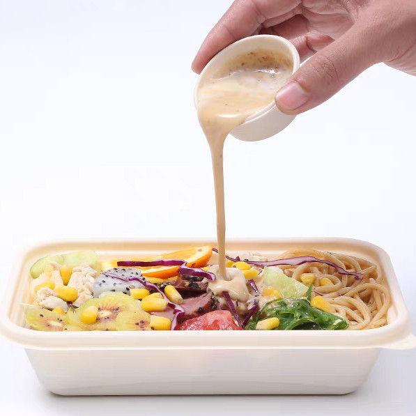 Corn Starch Biodegradable Container Disposable Compostable Takeaway Containers