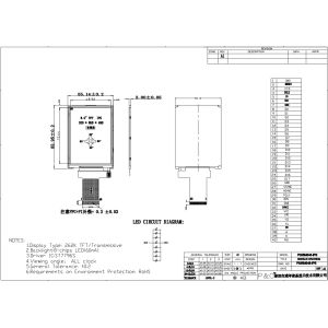 Polcd 18 BIT RGB IPS TFT LCD Display 320X480 Pixels Tft Lcd 3.5