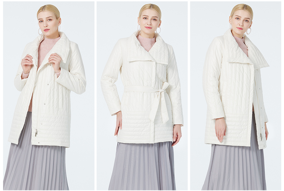 Loose Design Woman Demiseason Coat with Fashionable Elements for Layering