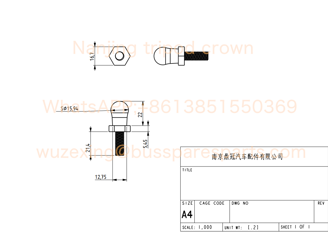 Universal Bus Parts Seat Fastening Hardware For Bus Truck & Modified Vehicles