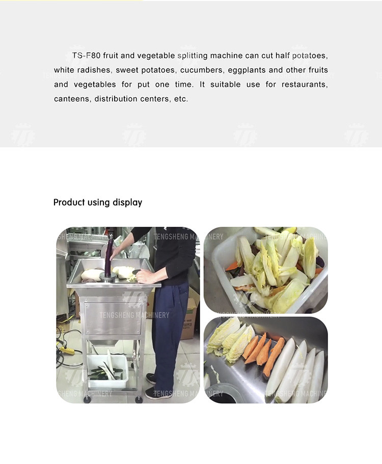 Industrial Automatic Eggplant Cabbage Fruit and Vegetable Splitting Machine