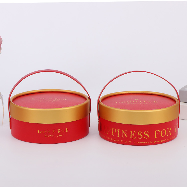 Printing Cylinder Care Serum Round Tissue Paperboard Box with Eco-friendly