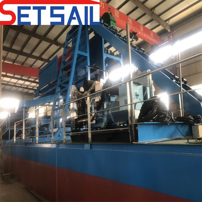 Chain Bucket Gold Dredger Mining Machinery for River Diamond