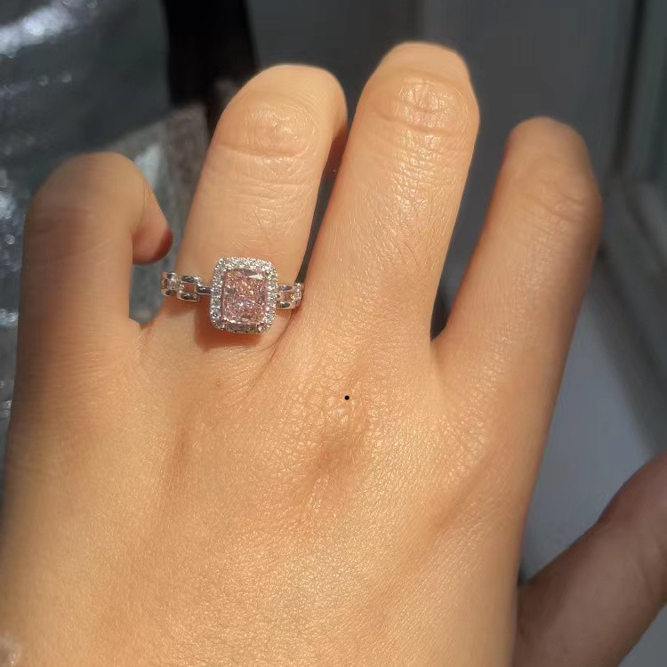 jewelry design Lab Diamond Jewelry Custom-Made Cushion Fancy Diamond Ring