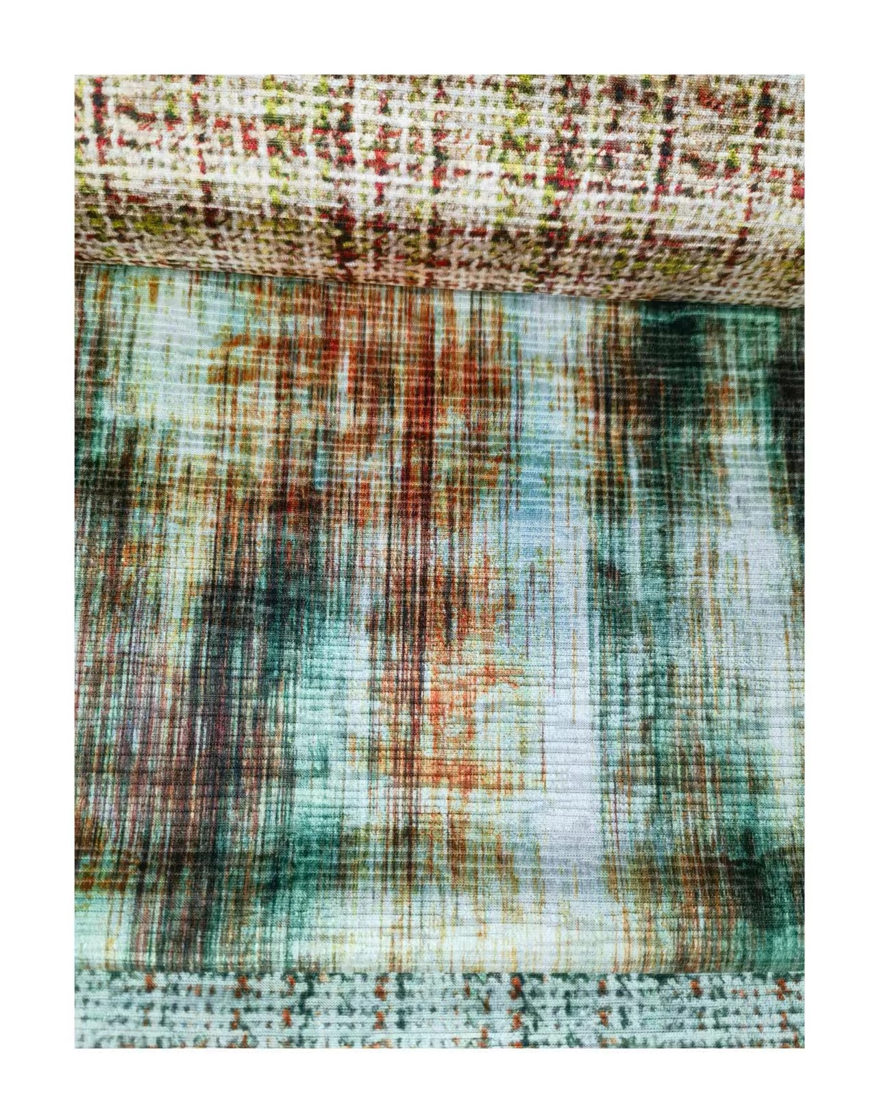 Jacquard Digital Print Fabric Customizable Bonded Style For Sofa Textile