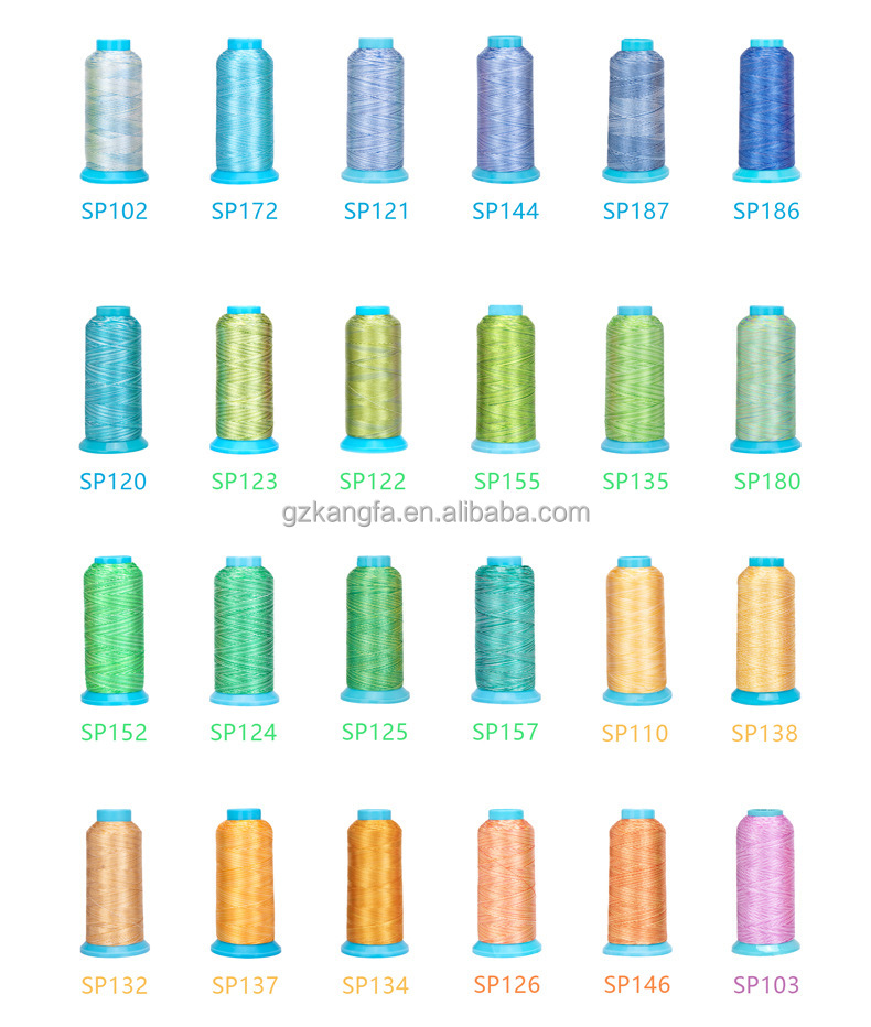 Support 7 Days Sample Order Lead Time Polyester Embroidery Thread 120d/2 4000 Yards