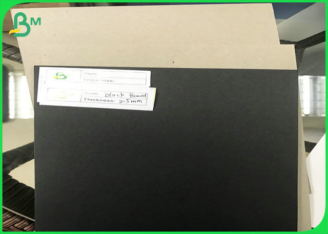 1mm 1.5mm 2.0mm 2.5mm 3.0mm One Face Laminated Black Cardboard With Grey Back