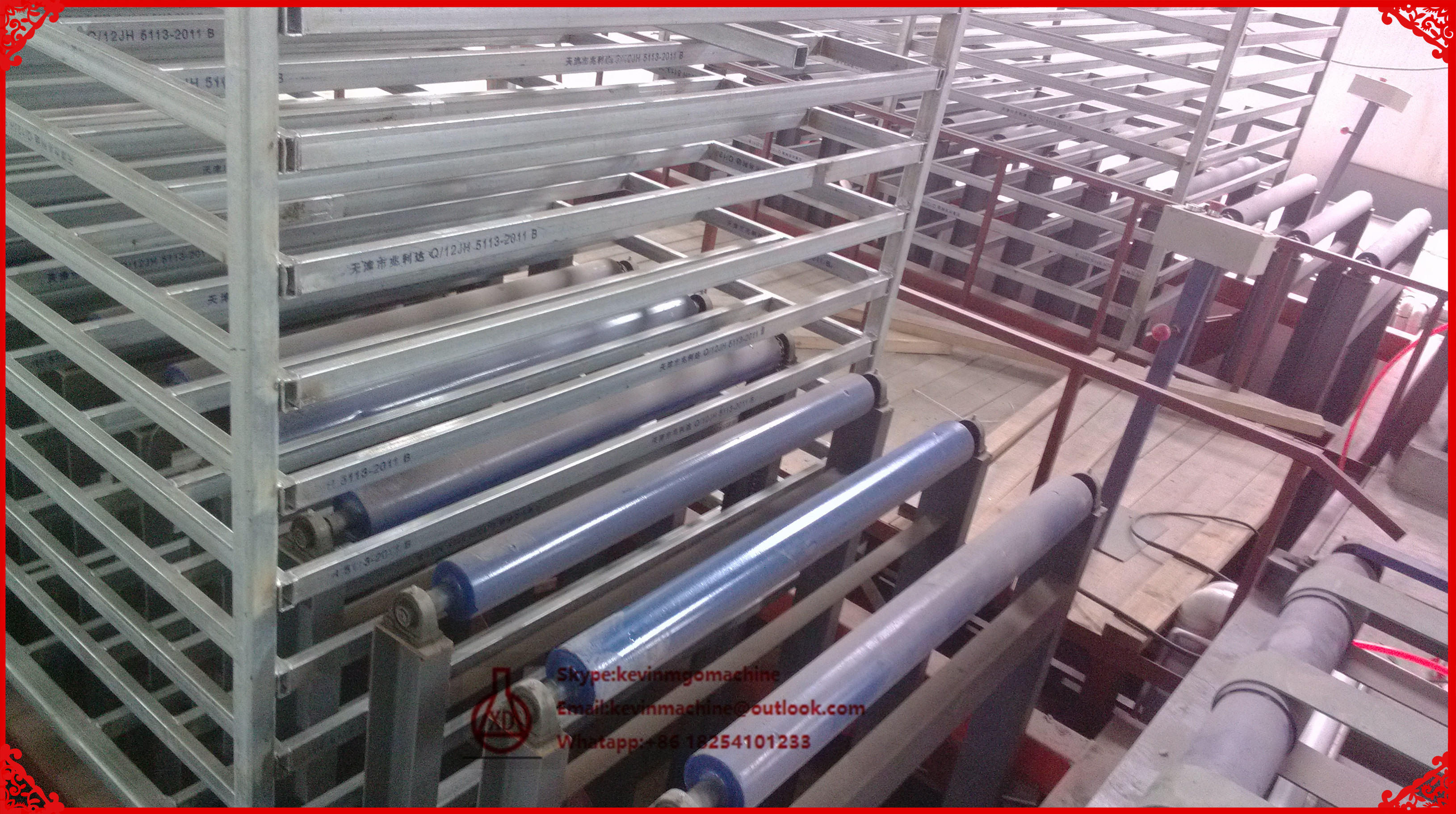 Magnesium Oxide Board Production Line , Semi Automatic Gypsum Board Machinery
