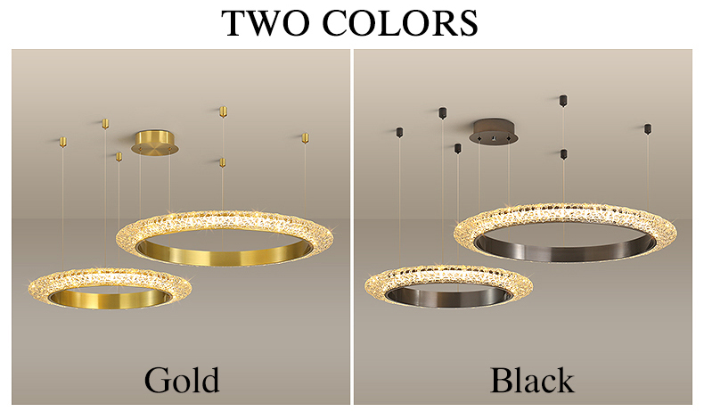 Luxury Crystal Chandelier For Living Room Round Creative Design gold pendant light(WH-CY-219)