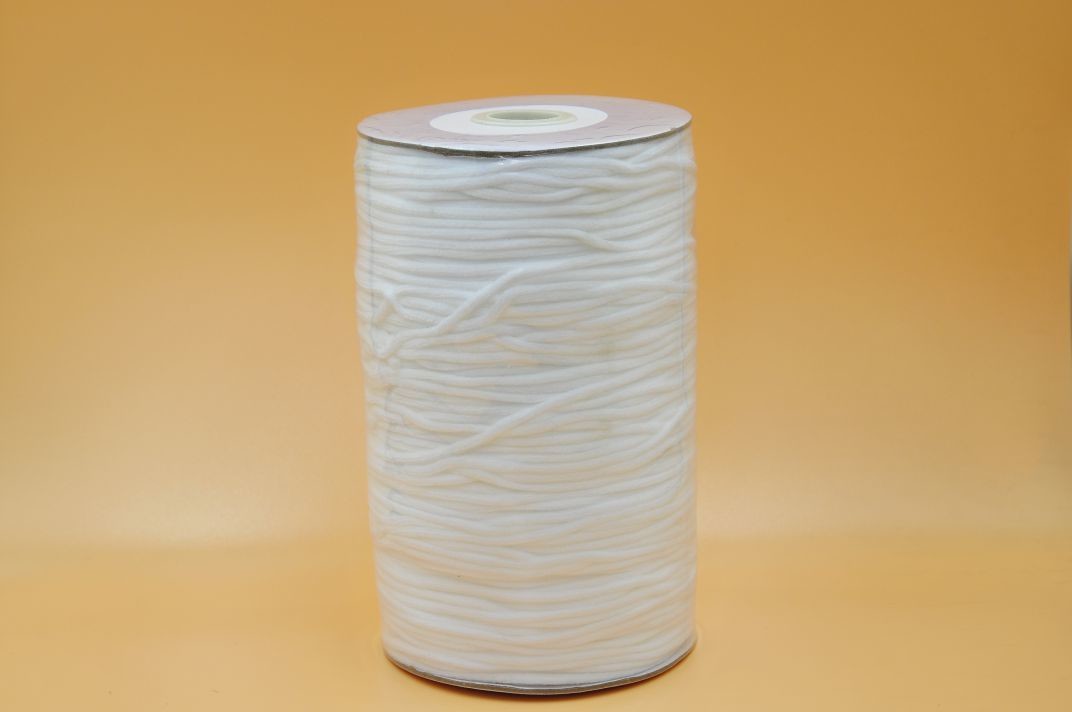 100 Yard 1/8 Inch Medical Elastic Band 3mm White Wide Round Band Soft Strap String