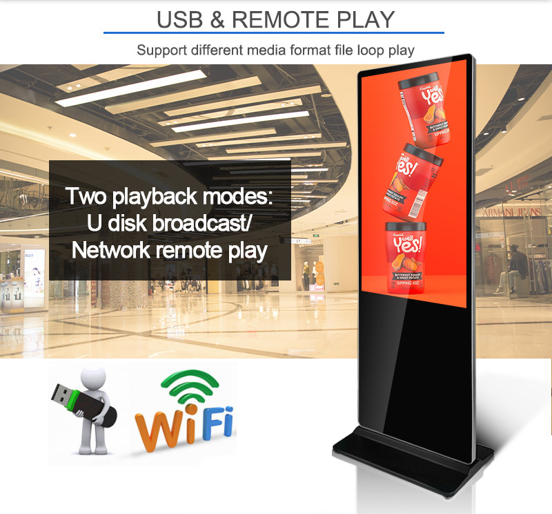 Wide Viewing Angle 49" TFT LCD Display Support Split Screen Mode