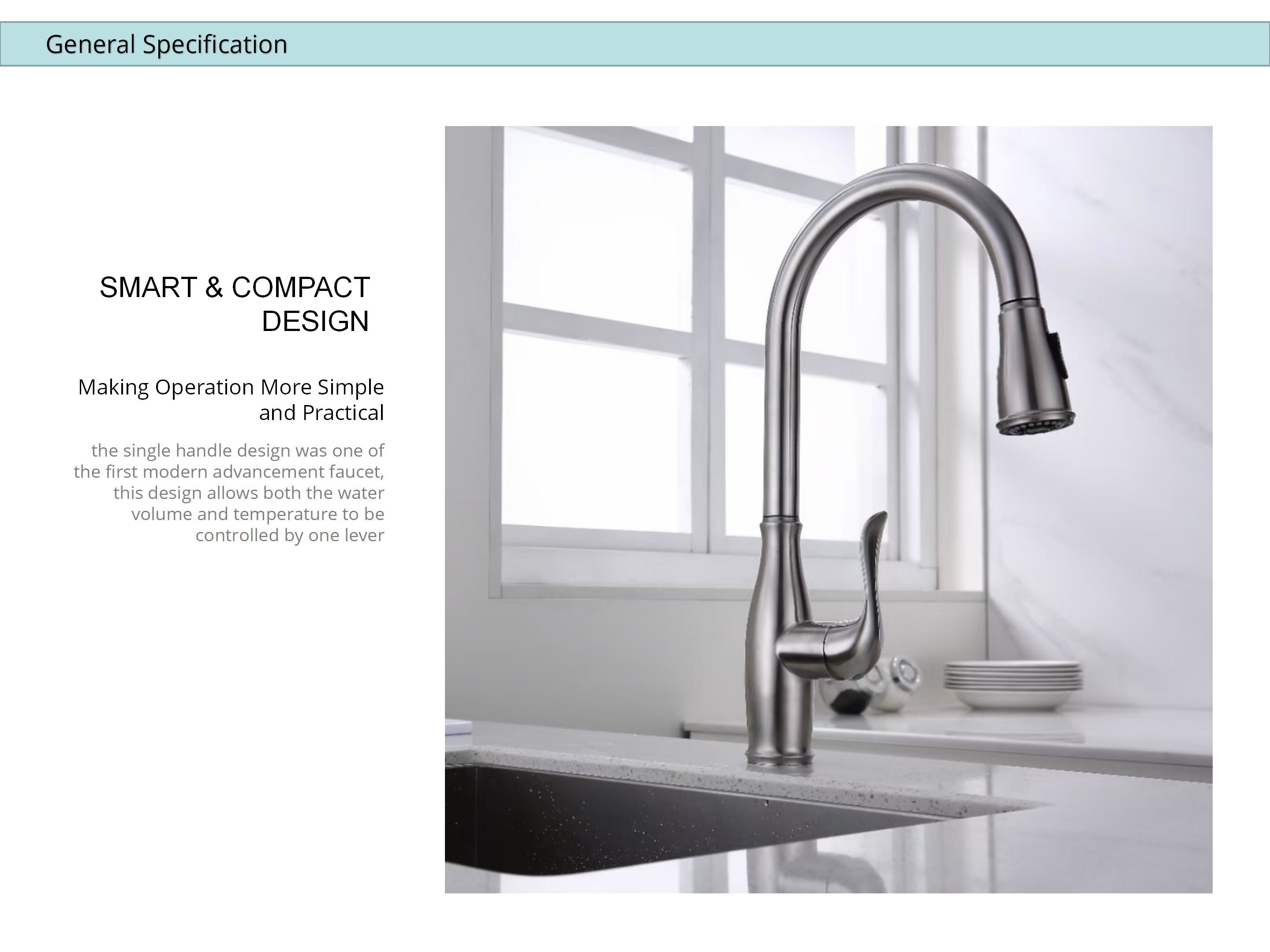 IPX5 Pull Out Spray Kitchen Faucet
