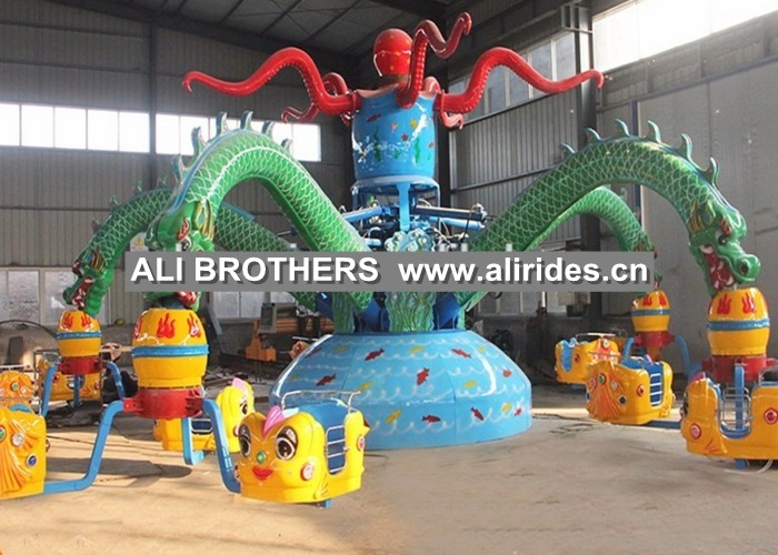 Outdoor amusement park mechanical games octopus ride for sale