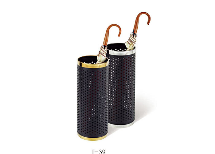 Silver / Gold Automatic Umbrella Bag Dispenser and Hotel Room Umbrella Stand With Lock Holds Up to 18-36 Umbrellas
