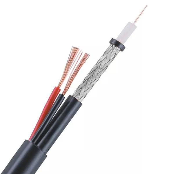 HD70+2×0.75 75ohm Siamese Messenger Cable With Power Cable CCTV HD70 Coaxial