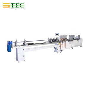 Automatic Wooden Venetain Blind Machine Faux Wood Slat Punching Threading Machine