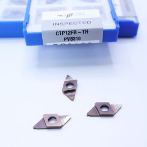  Grade PV8310 Cemented Carbide CNC Carbide Insert for Cut-Off CTP PVD Coated Parting Off Indexable Inserts CTP12FR-TH Manufactures