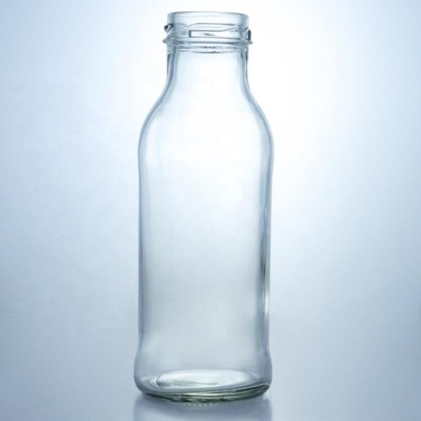 Clear Glass Beverage Bottle Popular 100ml260ml 500ml 1000ml Round Bottle with