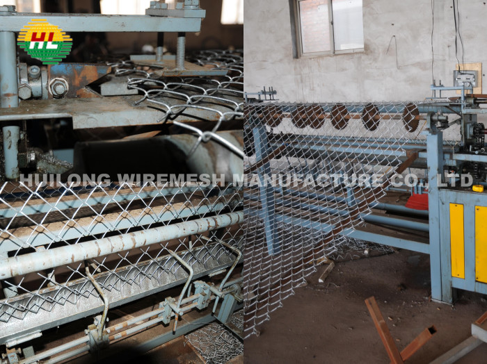 3.8mm Thickness PVC Coated Diamond Chain Link Mesh Fence for Sports Field