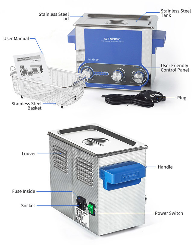Adjustable Power Ultrasonic Jewelry Cleaning Machine For Molds Industry