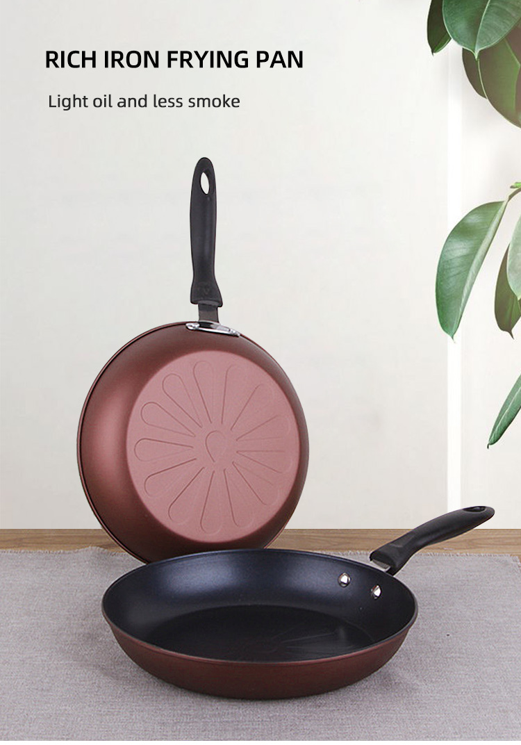 Multi-functional Induction Cooking Fry Pan Nonstick Cookware Cast Iron Frying Pan With Bakelite Handle