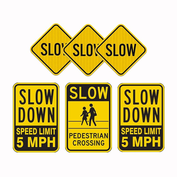 Aluminum Reflective Custom Warning Road Board Caution Safety Traffic Signs
