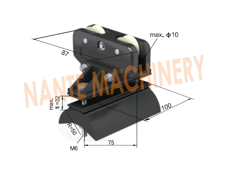 Firm And Flexible Wire Steel Festoon Accessories For Festoon Cable System