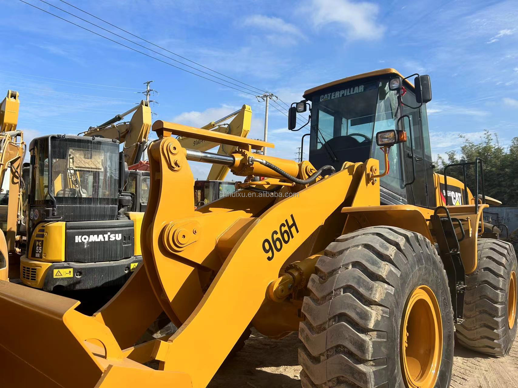 6 ton used loader CAT966H used caterpillar 966 wheel loader used excavator tractor