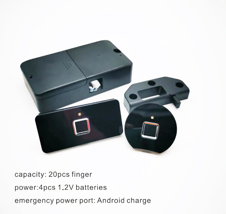 Small Keyless Smart Drawer Cabinet Lock / Waterproof Biometric Fingerprint Cabinet Lock