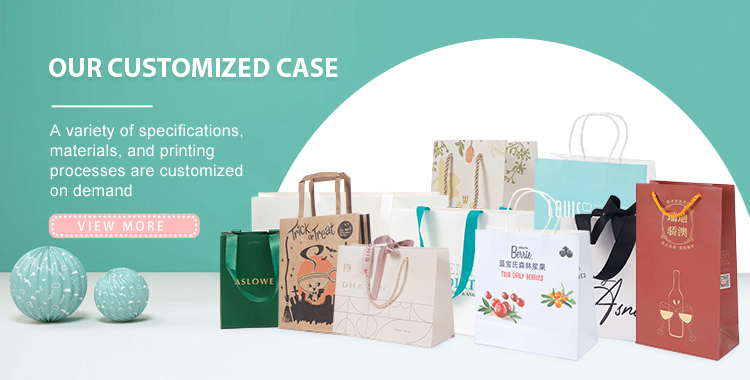 CMYK 4 Color Custom Printed Paper Bags Boutique Pink Jewellery Paper Bags